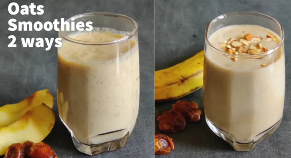 ဝိတ်ကျစေတဲ့မနက်စာ Oats Smoothie နှစ်မျိုး ပြုလုပ်နည်း