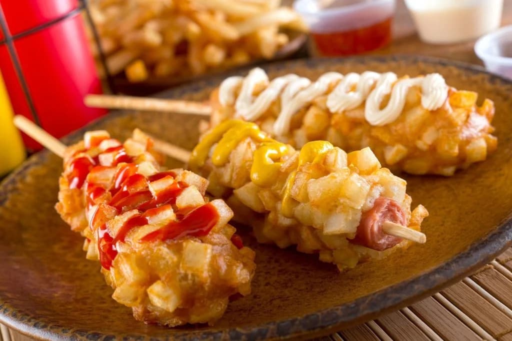 အာလူးလုံးကပ် Hot Dog