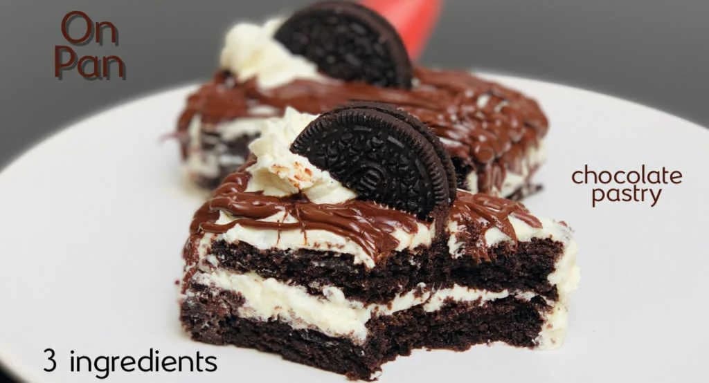 ပါဝင်ပစ္စည်း ၃ မျိုးနဲ့ အရသာရှိတဲ့ Oreo Chocolate Pastry ပြုလုပ်နည်း